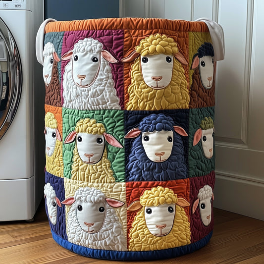 The Sheep Quilted Laundry Basket Tote M250