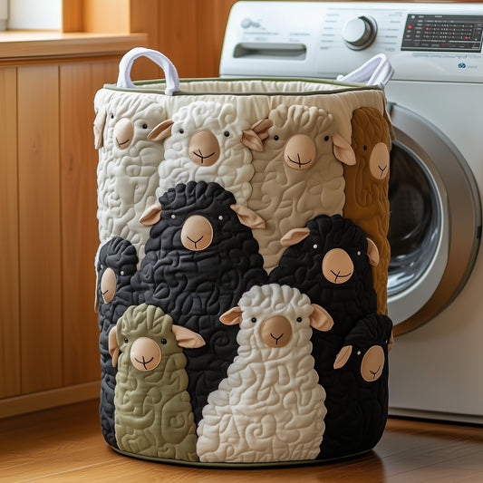 The Sheep Quilted Laundry Basket Tote M251