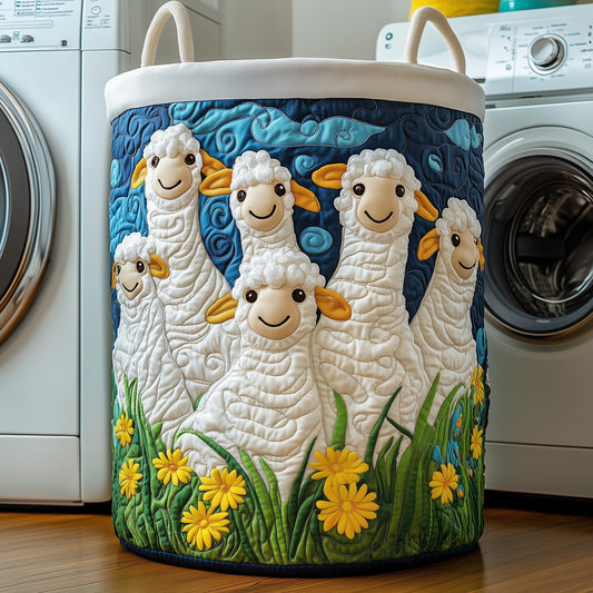 The Sheep Quilted Laundry Basket Tote M252