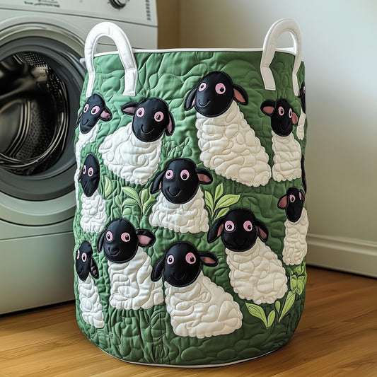 The Sheep Quilted Laundry Basket Tote M253
