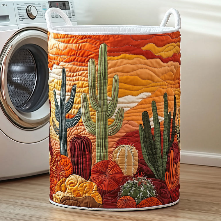 Sunset Cactus Laundry Quilted Tote