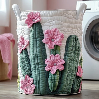 Floral Cactus Laundry Quilted Tote