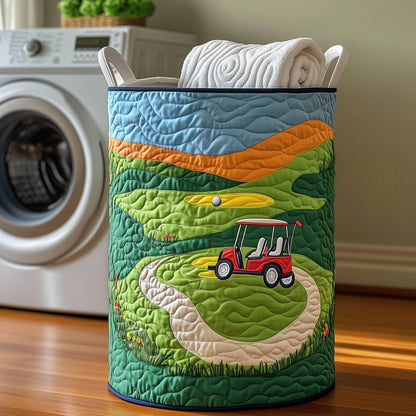 Golf Laundry Basket Quilted Tote
