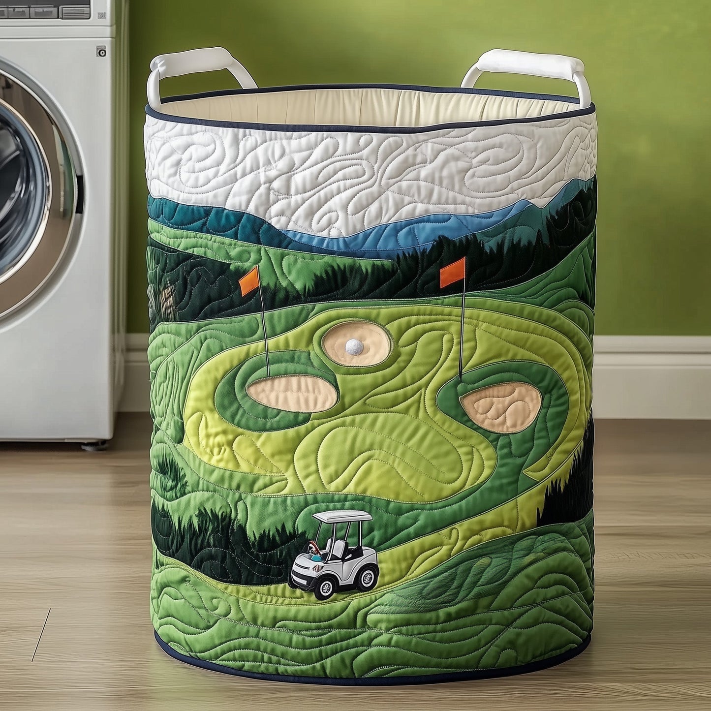 Golf Laundry Basket Tote Bag