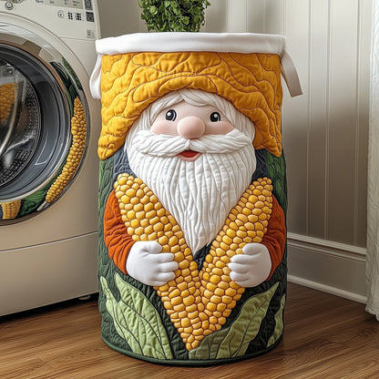 The Corn Gnome Quilted Laundry Basket Tote