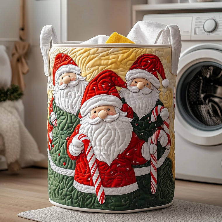 Gnome Laundry Basket Quilted Tote