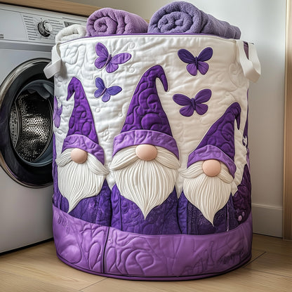 The Gnome Quilted Laundry Basket Tote M343