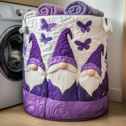 The Gnome Quilted Laundry Basket Tote M343