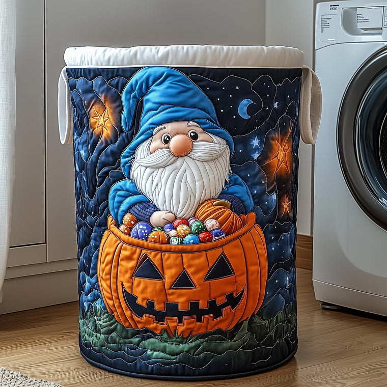 The Gnome Quilted Laundry Basket Tote M344