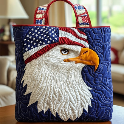 Everyday Eagle Quilted Tote Bag