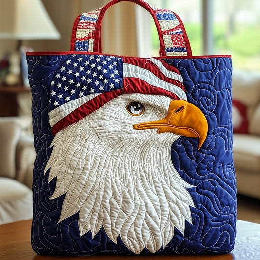 Everyday Eagle Quilted Tote Bag