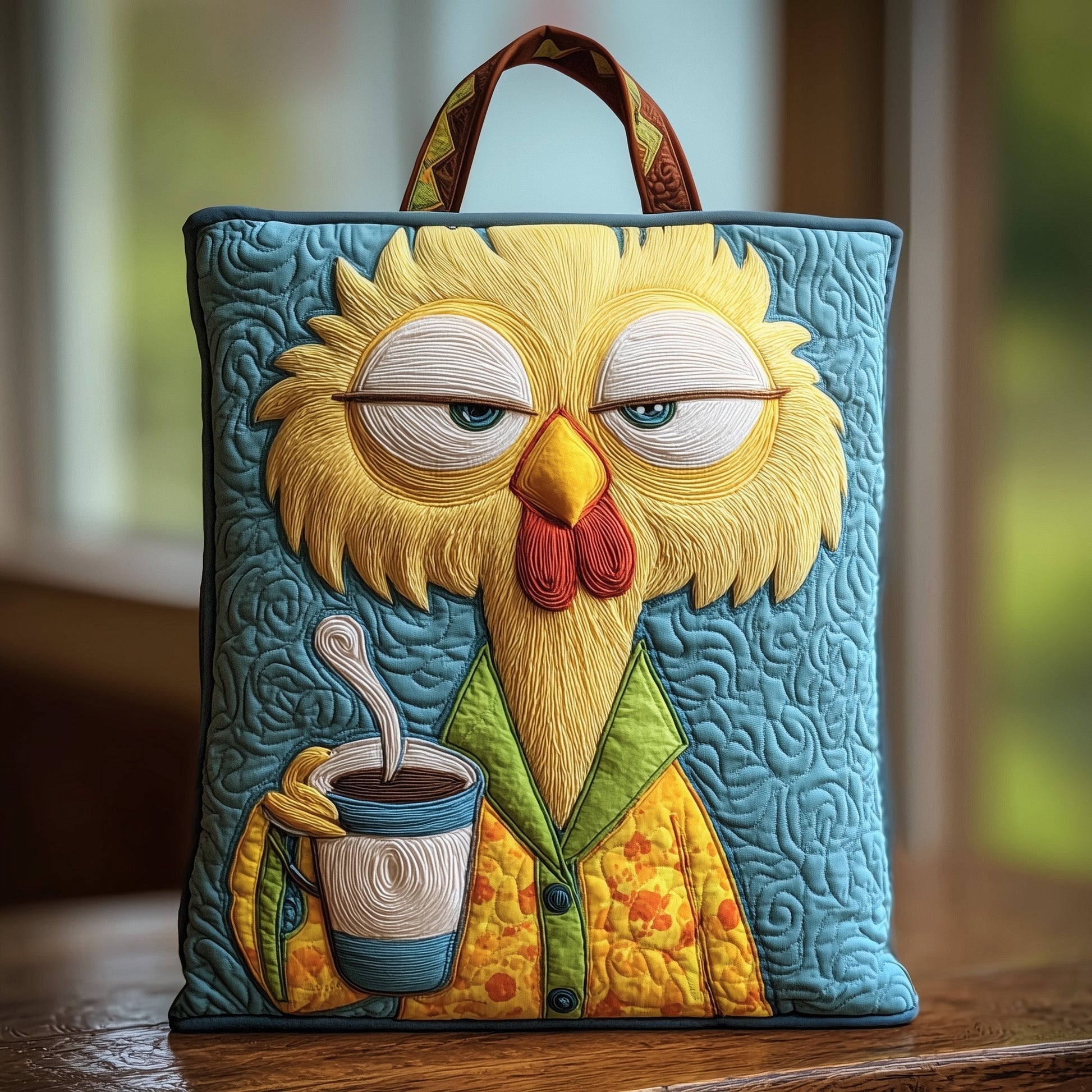 The Annoyed Chicken Quilted Tote
