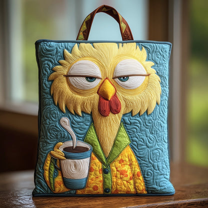 The Annoyed Chicken Quilted Tote