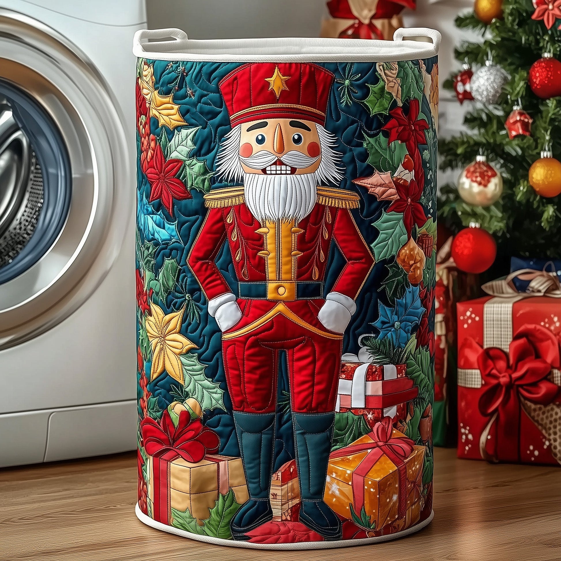 Christmas Nutcracker Laundry Tote Bag