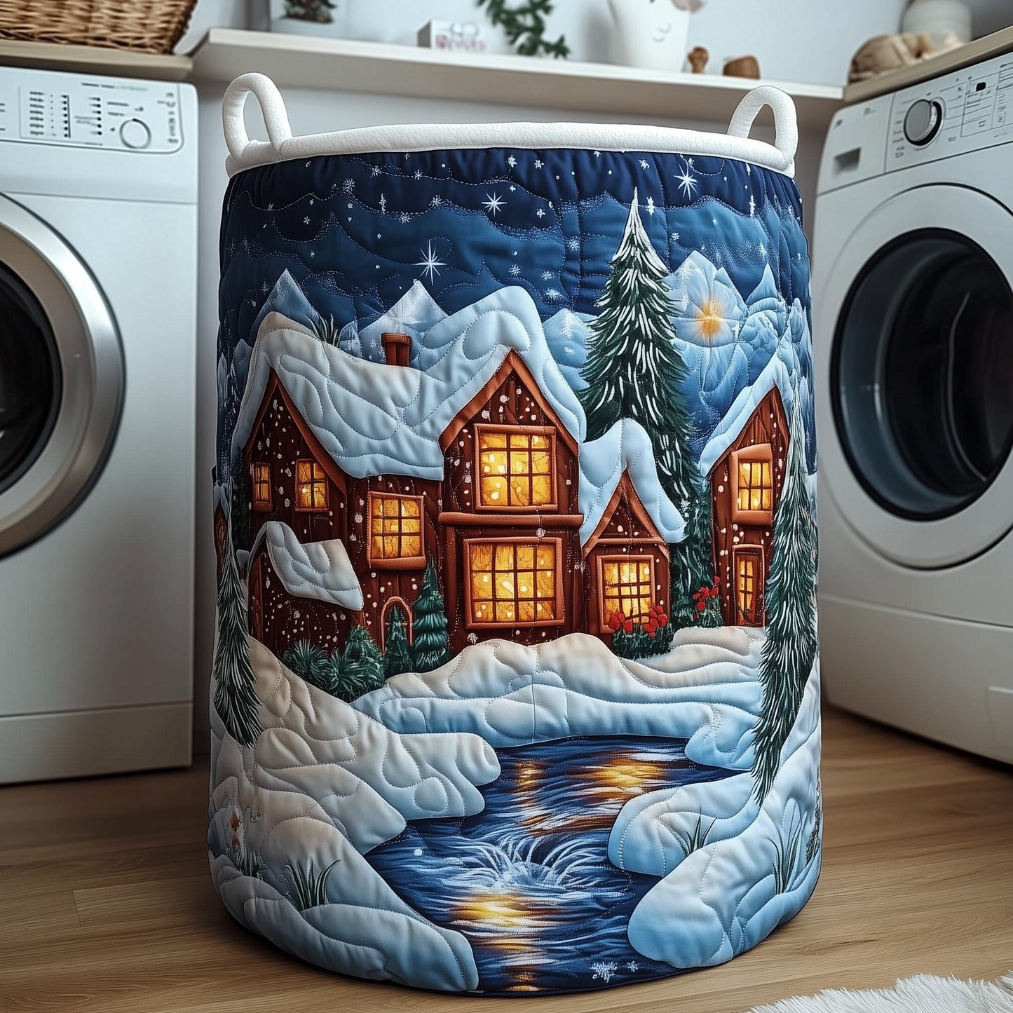 Christmas Village Laundry Tote Bag