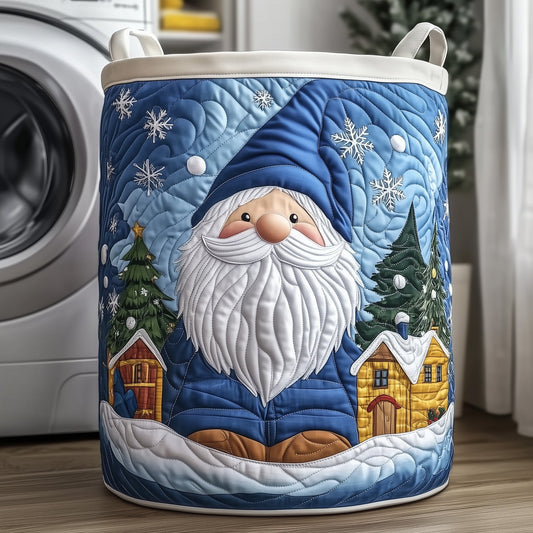 The Merry Christmas Quilted Laundry Basket Tote