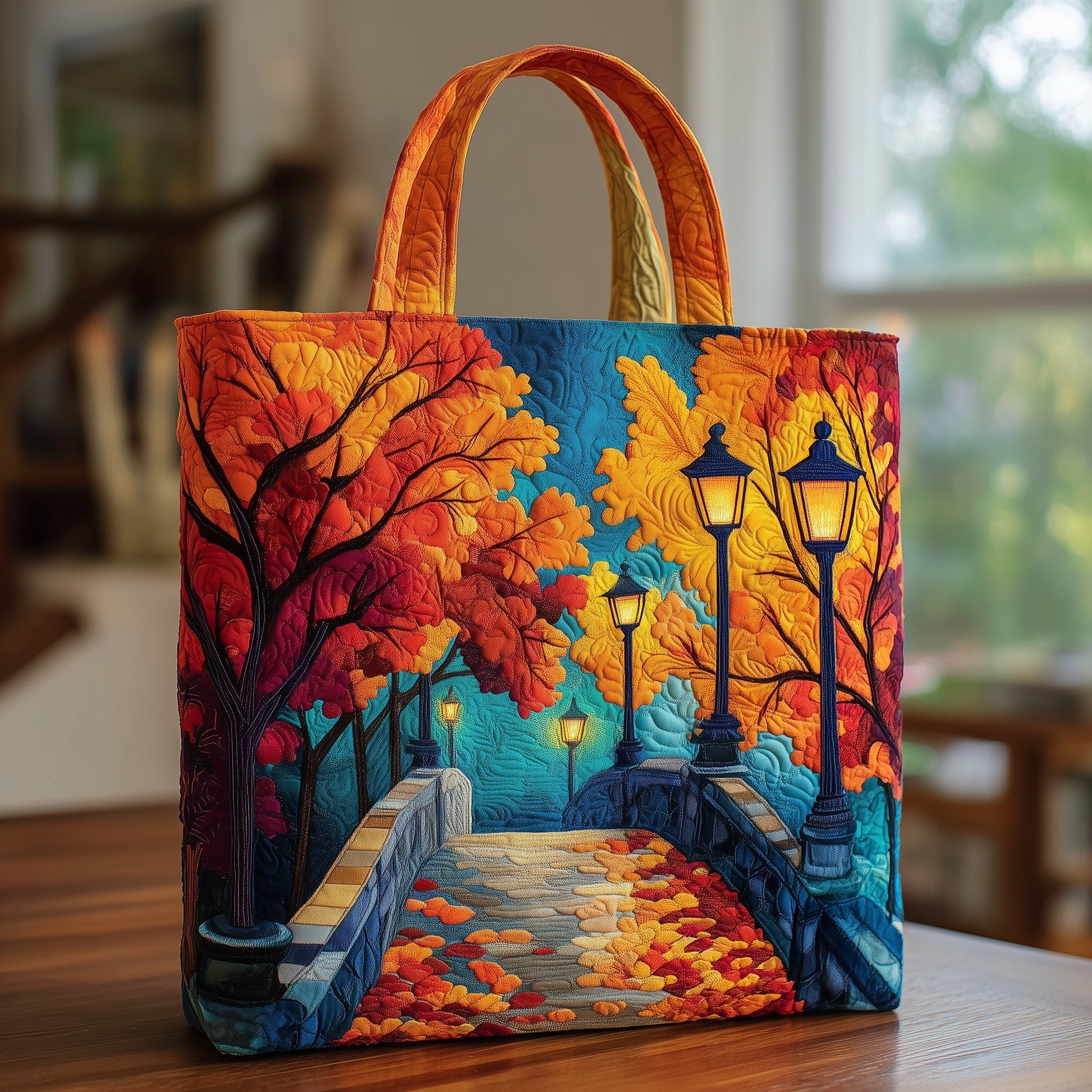 The Autumn Bridge Quilted Tote