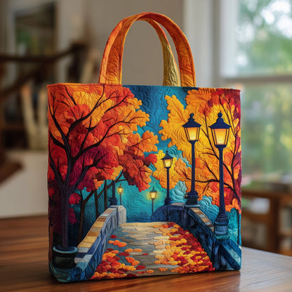 The Autumn Bridge Quilted Tote