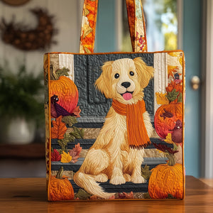 The Autumn Retriever Quilted Tote