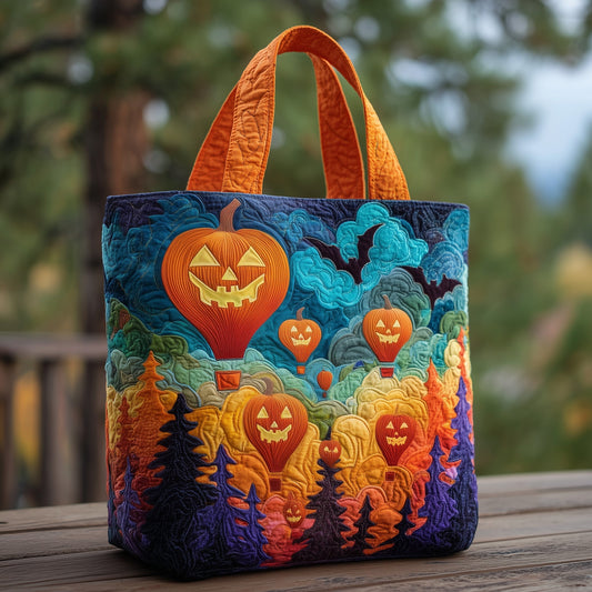 The Pumpkin Balloon Quilted Tote