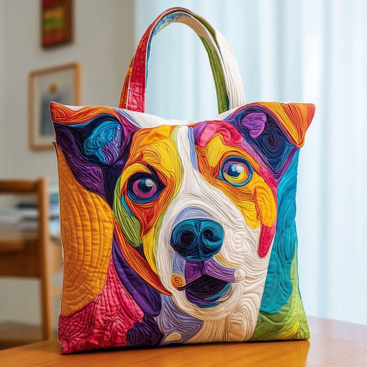 The Vibrant Jack Russell Quilted Tote