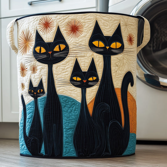 Whimsical Laundry Basket Quilted Tote