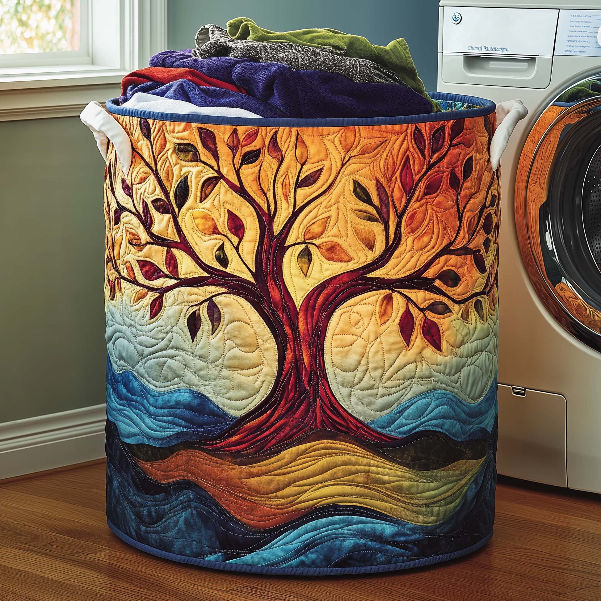 The Ancient Celtic Tree Of Life Quilted Tote