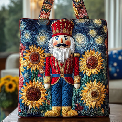 Everyday Nutcracker Sunflowers Quilted Tote