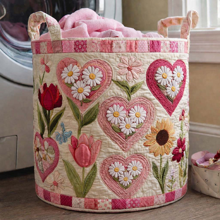 Floral Love Laundry Quilted Tote