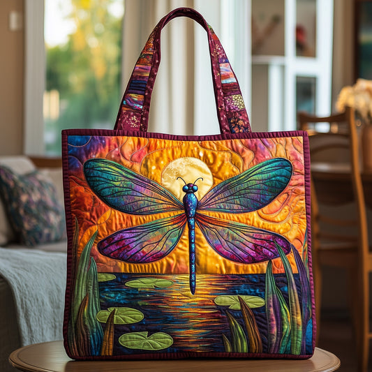 The Dragonfly Sun Quilted Tote