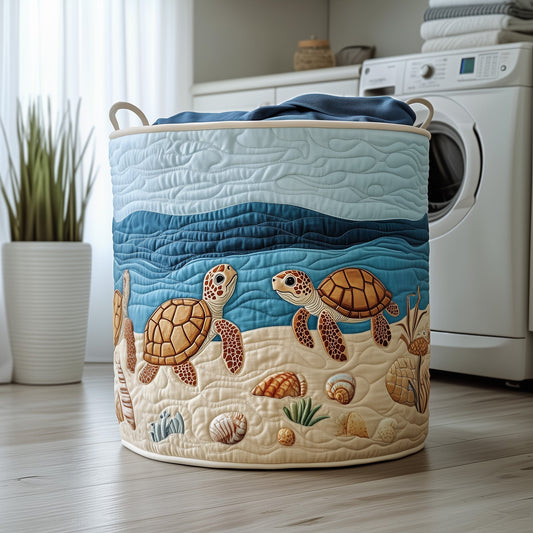 Turtle Ocean Laundry Quilted Tote