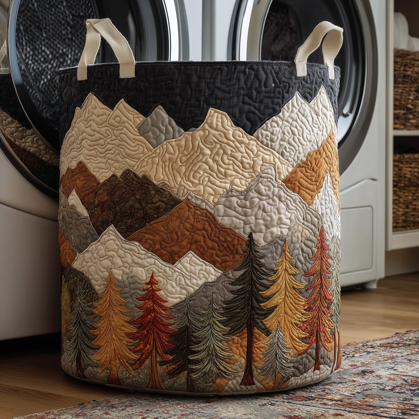 The Forest Quilted Laundry Basket GFTOYC54 Tote