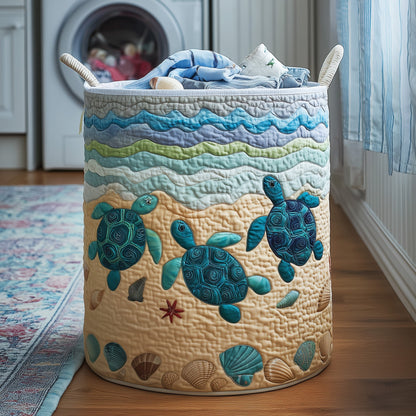 The Aqua Buddies Quilted Laundry Basket Tote