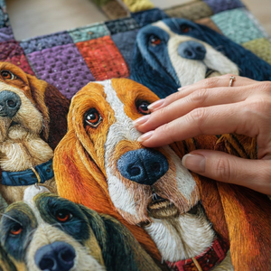 Everyday Basset Hound Quilted Tote