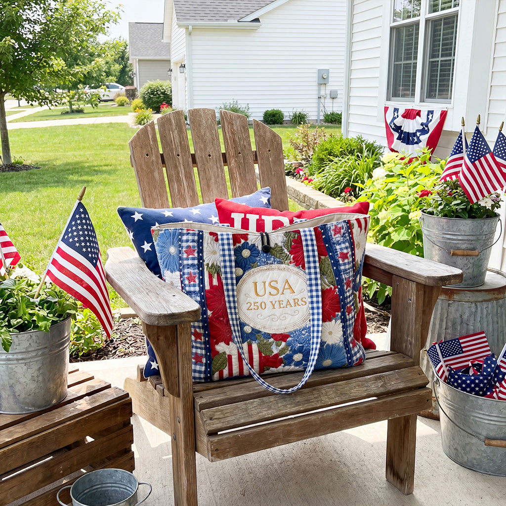 The Grateful Heart Quilted Classic Tote