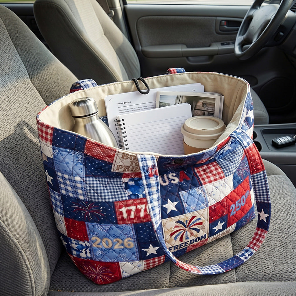 The Independence Burst Quilted Classic Tote