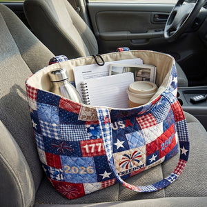 The Independence Burst Quilted Classic Tote