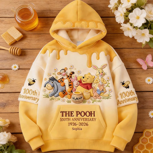 Honey Bear Celebrating A Century Of Friendship - Personalized Mouse All Over Shirt - MNPS0108