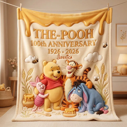 Bear And Friends - Personalized Mouse Blanket | MNPB01004