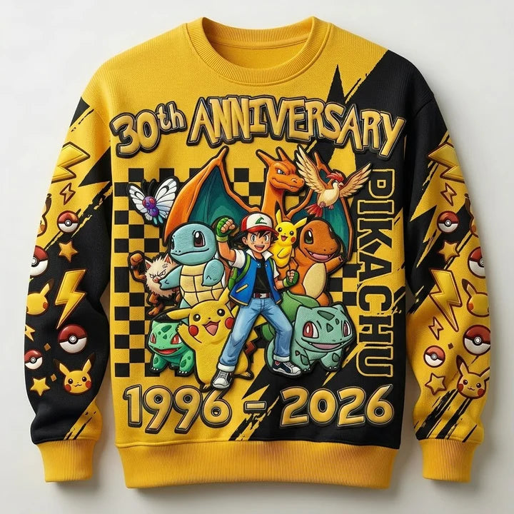 Celebrate 30 Years Of Catching Them All - Personalized All Over Shirt - MNPS0401TS