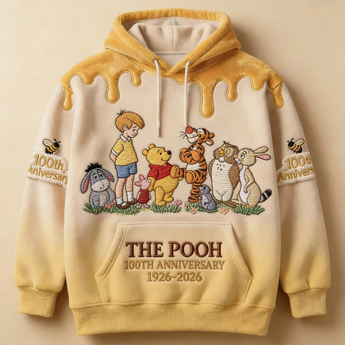 Honey Bear Celebrate 100 Years Of Magic Friendship - Personalized Mouse All Over Shirt - MNPS0112