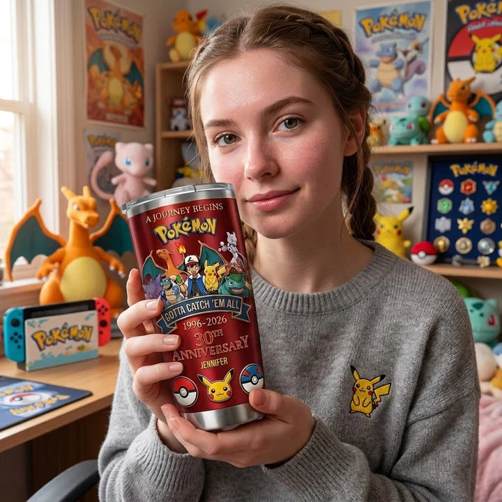 Celebrate 30th Anniversary Of Catching Them All - Personalized Tumbler | MNP01004T