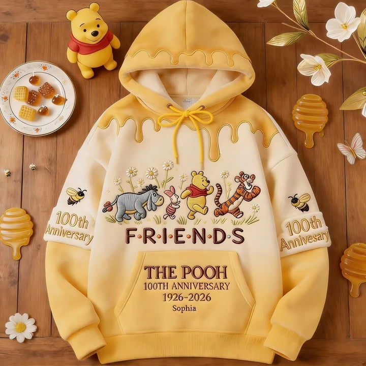 Honey Bear 100 Years Of Friendship Together - Personalized Mouse All Over Shirt - MNPS0107