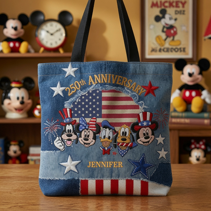 Magic Mouse Celebrate 250 Years Of America Freedom - Personalized Tote Bag - NSK10035