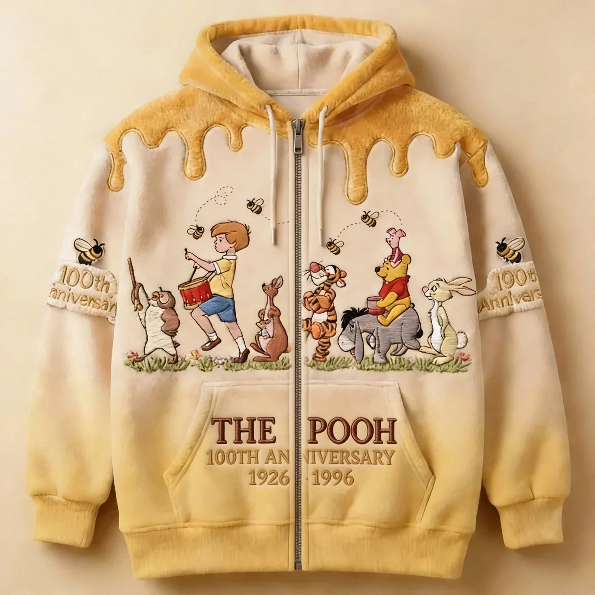 Honey Bear Celebrate Our 100th Anniversary With Friends - Personalized Mouse All Over Shirt - MNPS0111