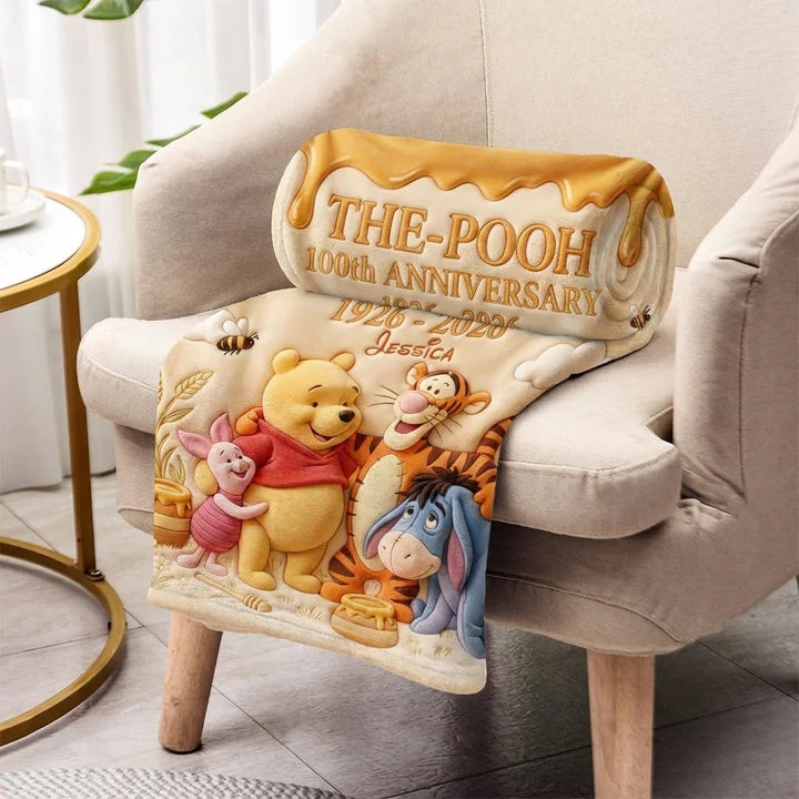 Bear And Friends - Personalized Mouse Blanket | MNPB01004