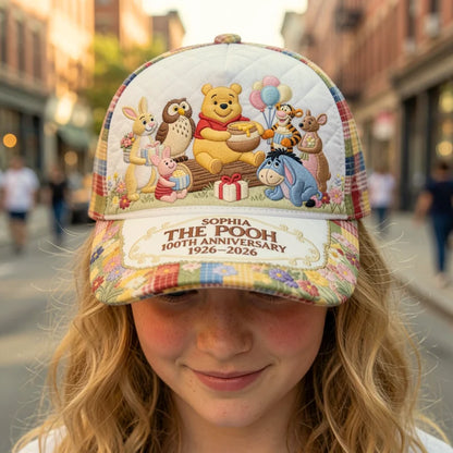 Honey Bear Celebrate 100 Years Of Friendship - Personalized Classic Cap - NSK10078