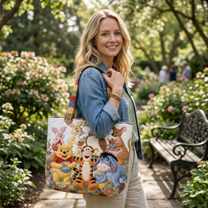 Honey Bear Friends - Personalized Quilted Tote Bag - NSK10009