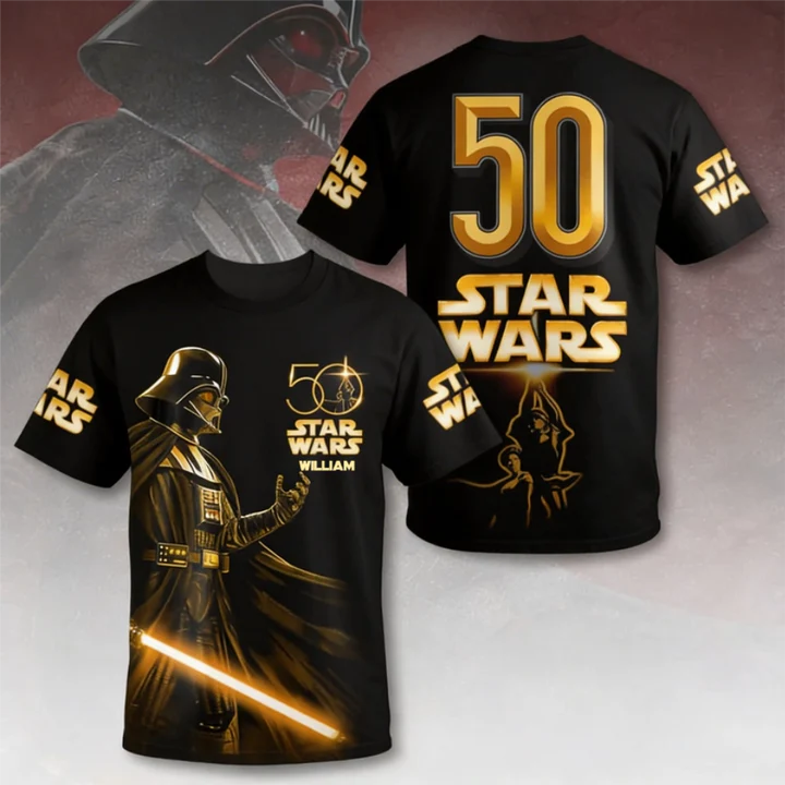 Galactic Saga 50th Anniversary - Personalized All Over Shirt - MNPS0101STW