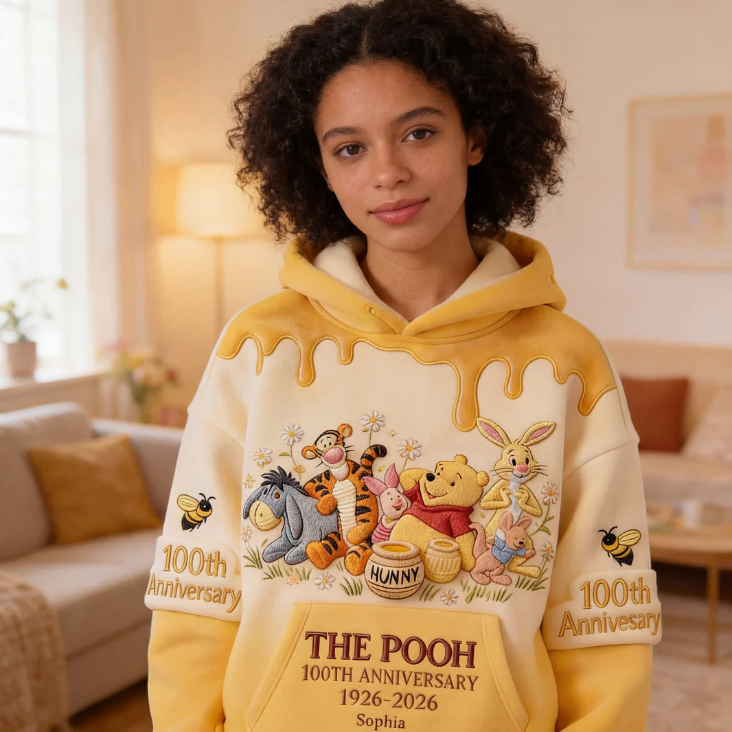 Honey Bear Celebrating A Century Of Friendship - Personalized Mouse All Over Shirt - MNPS0108